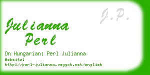 julianna perl business card